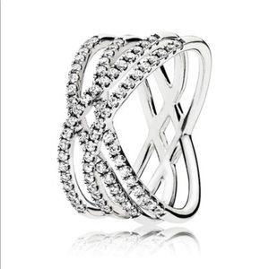 Pandora ring. Cosmic Lines Ring. Size 8.5.